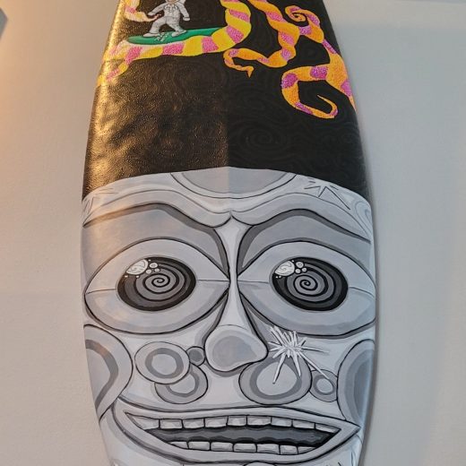 Space Odysea Acrylic on Surfboard