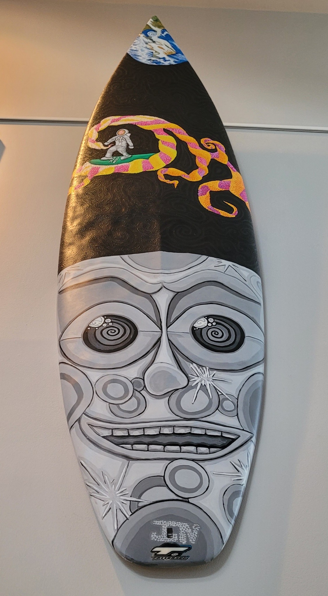 Space Odysea Acrylic on Surfboard